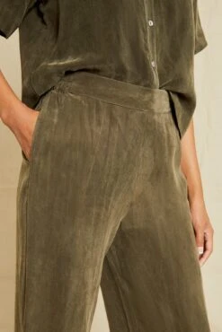 Mabel Cottonseed Cupro Pajama Pants - Olive -AGOLDE || CITIZENS OF HUMANITY Sales 211013 AV October ECOMM 0222MabelOlive 5404 web a637f3ee c398 4c03 9e67 48bb65327732