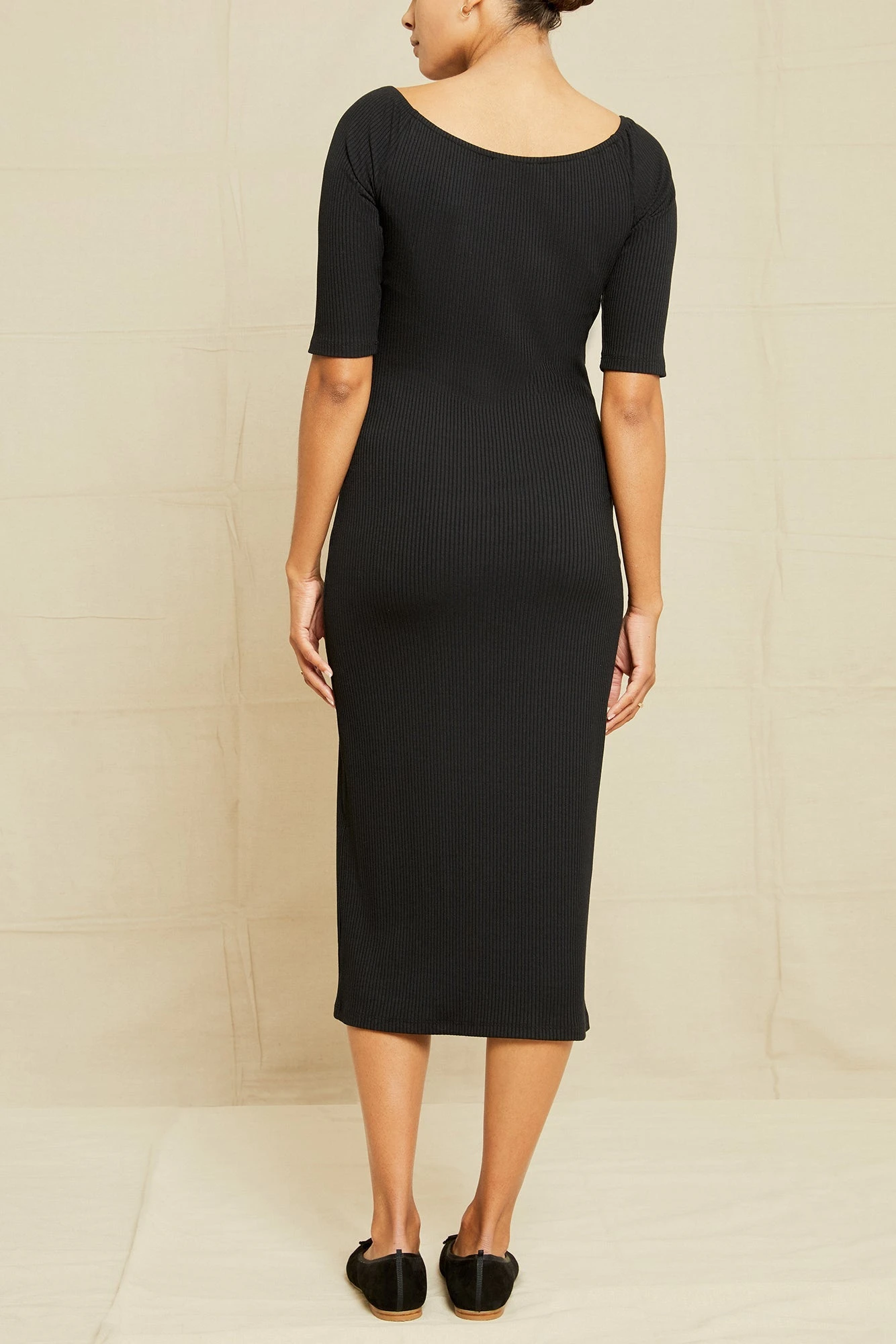 Amara Paris Rib Dress - Black 5 Amara Paris Rib Dress - Black - Image 3