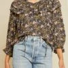Myra Ecovero Blouse -AGOLDE || CITIZENS OF HUMANITY Sales 211013 AV October ECOMM 0756MyraMarionPrint 6960 web