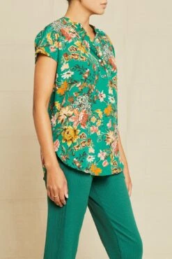 Renata Washable Silk Blouse - Rosalind Floral -AGOLDE || CITIZENS OF HUMANITY Sales 211013 AV October ECOMM 1068RenataWashableSilkRosalindFloral 7909 web f4bfab89 97da 4891 a0cc b6711c9074f6
