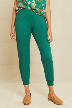 Skylar Paris Rib Joggers - Jadeite