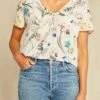 Willa Washable Silk Blouse - Luca Print -AGOLDE || CITIZENS OF HUMANITY Sales 2664 Willa Luca 2741 web 877b3261 3d8d 4c81 b3f4 28fb4f651b25