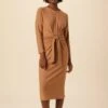 Russo Luxe Fleece Dress - Camel -AGOLDE || CITIZENS OF HUMANITY Sales 28 0050R1 Russo Camel 1