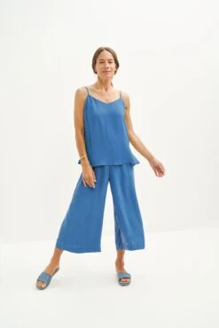 Lisbon Cupro Blouse - Slate