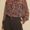 Lorenza Nouveau Silk Blouse