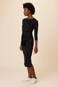 Colombe 3/4 Sleeve Reverie Knit Dress - Positano -AGOLDE || CITIZENS OF HUMANITY Sales 6054 34 Slv Colombe Positano 2