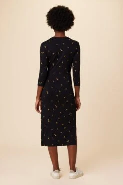 Colombe 3/4 Sleeve Reverie Knit Dress - Positano -AGOLDE || CITIZENS OF HUMANITY Sales 6054 34 Slv Colombe Positano 3