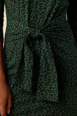 Colombe 3/4 Sleeve Reverie Knit Dress - Forest Leopard 10 Colombe 3/4 Sleeve Reverie Knit Dress - Forest Leopard -AGOLDE || CITIZENS OF HUMANITY Sales 6054 3 4 Slv Colombe Forest Leopard 4