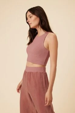 Katrina Paris Rib Tank - Quartz -AGOLDE || CITIZENS OF HUMANITY Sales 6681 Katrina Quartz 2