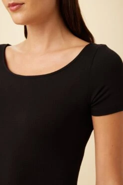 Jenna Reverie Knit Tee - Black -AGOLDE || CITIZENS OF HUMANITY Sales 7028 Jenna Black 4