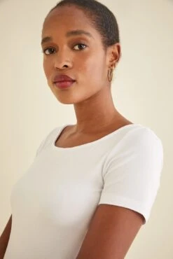 Jenna Dream Knit Tee - White -AGOLDE || CITIZENS OF HUMANITY Sales 7028 Jenna White 2481 web 813dd8c0 ad59 4511 b2eb 4bdfd7dc9726