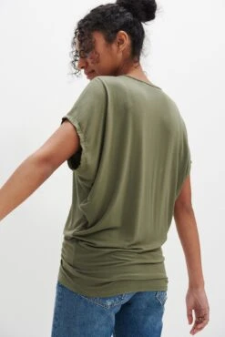 Mayr Dream Knit Tee - Vetiver -AGOLDE || CITIZENS OF HUMANITY Sales 7044 Mayr Vetiver 4992 web e7cb26de af8d 46b3 b14d 00ccba9de738