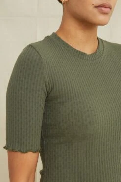 Mylene Pointelle Rib Dress - Calla Green -AGOLDE || CITIZENS OF HUMANITY Sales 7550MyleneCallaGreen 1033 web 25dfa4ca 6988 4ed4 a390 ee4789acf4e9