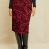 Alice Upcycled Skirt - Bordeaux Floral -AGOLDE || CITIZENS OF HUMANITY Sales 7693 Alice Bordeaux Bordeaux Floral 12292 web