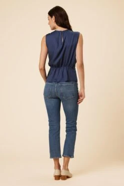 Clemence Tencel Blouse - Indigo -AGOLDE || CITIZENS OF HUMANITY Sales 7906 Clemence Indigo 3