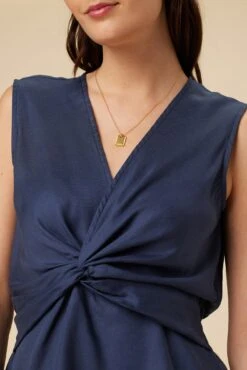 Clemence Tencel Blouse - Indigo -AGOLDE || CITIZENS OF HUMANITY Sales 7906 Clemence Indigo 4