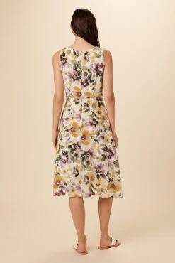Margot Washable Silk Dress - Isabella Floral -AGOLDE || CITIZENS OF HUMANITY Sales 7910 Margot Silk Isabella Floral 3
