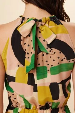 Stefania Washable Silk Dress - Piazza Print -AGOLDE || CITIZENS OF HUMANITY Sales 7913 Stefania Piazza 5