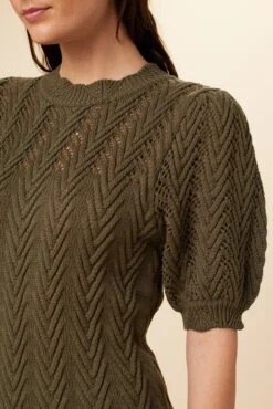 Bella Organic Cotton Dress - Calla Green -AGOLDE || CITIZENS OF HUMANITY Sales 7915 Bella OL ONLY Calla Green 4