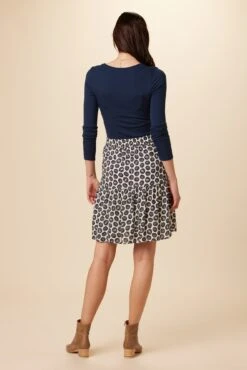 Francesca Ecovero Skirt - Calico Navy -AGOLDE || CITIZENS OF HUMANITY Sales 7931 Francesca Calico Navy 3