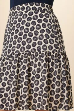 Francesca Ecovero Skirt - Calico Navy -AGOLDE || CITIZENS OF HUMANITY Sales 7931 Francesca Calico Navy 4