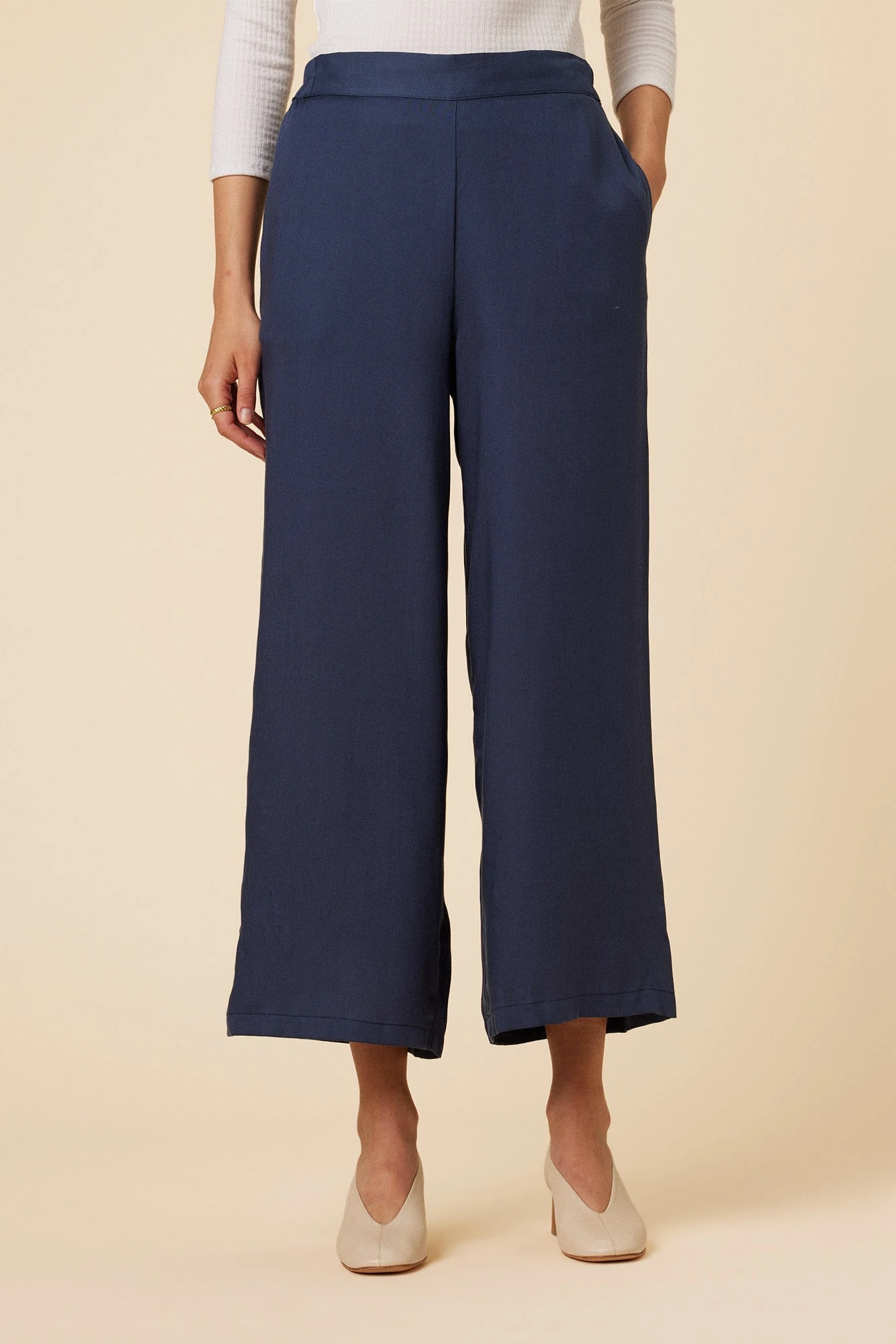 Olivia Tencel Pant - Indigo 3 Olivia Tencel Pant - Indigo