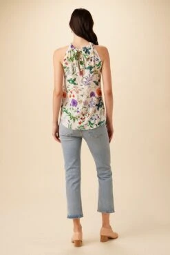 Hayden Washable Silk Blouse - Stella Floral White -AGOLDE || CITIZENS OF HUMANITY Sales 7934 Hayden Stella White 3