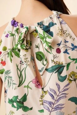 Hayden Washable Silk Blouse - Stella Floral White -AGOLDE || CITIZENS OF HUMANITY Sales 7934 Hayden Stella White 5