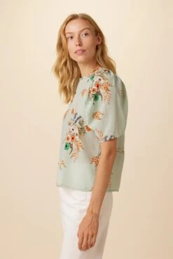 Sylvia Washable Silk Blouse - Cannes Floral 9 Sylvia Washable Silk Blouse - Cannes Floral -AGOLDE || CITIZENS OF HUMANITY Sales 7935 Sylvia Silk Cannes Floral 2