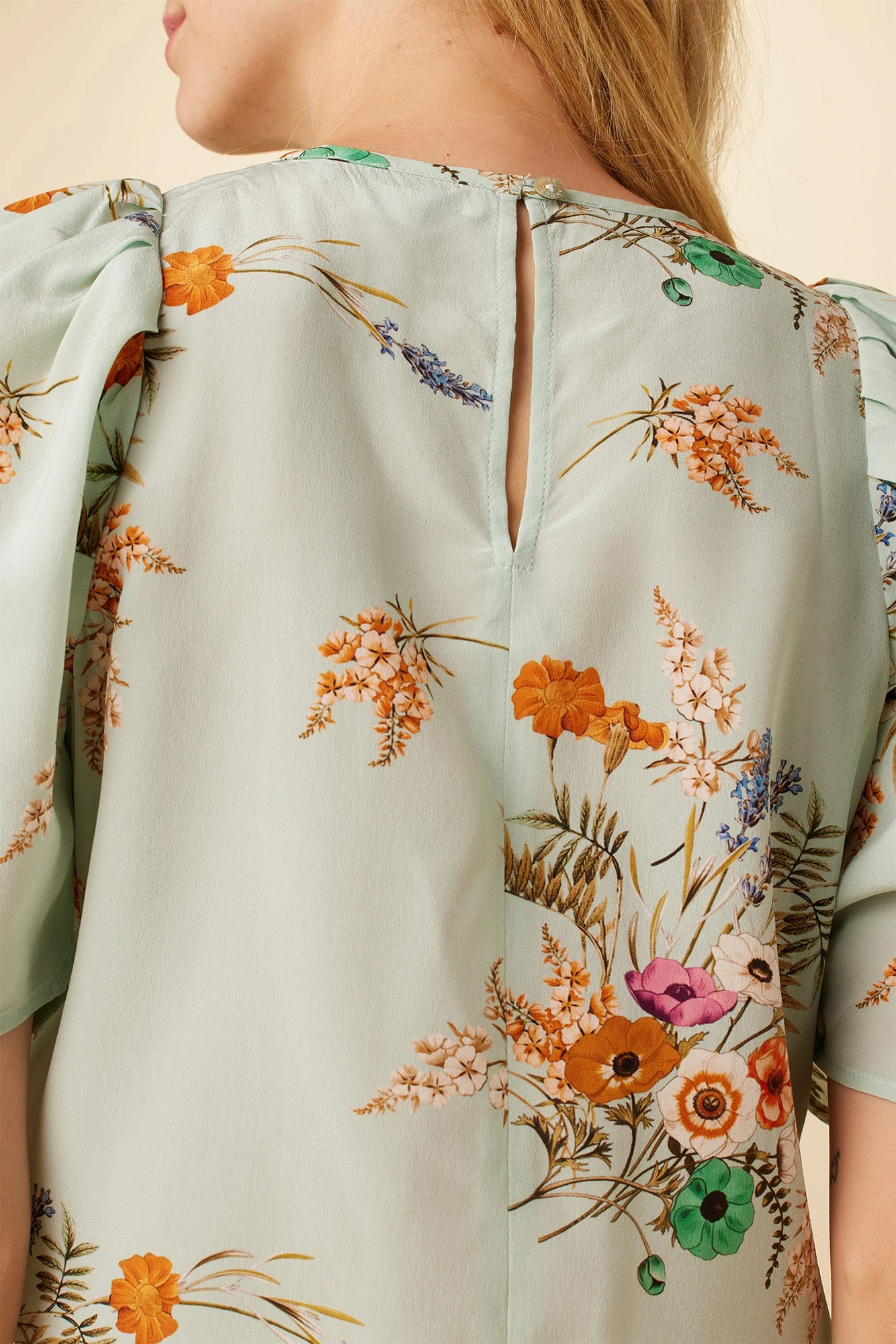 Sylvia Washable Silk Blouse - Cannes Floral 7 Sylvia Washable Silk Blouse - Cannes Floral - Image 5