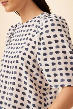 Sylvia Washable Silk Blouse - Squared Up White -AGOLDE || CITIZENS OF HUMANITY Sales 7935 Sylvia Silk Squared Up White 4