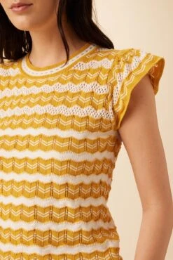 Kelso Organic Cotton Blouse - Ivory And Sunflower -AGOLDE || CITIZENS OF HUMANITY Sales 7954 Kelso Ivory Sunflower 4