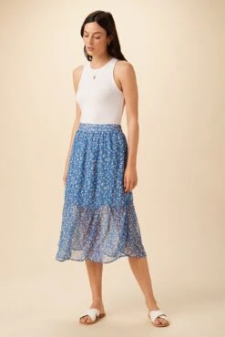 Firenza Nouveau Silk Skirt - Brooklyn Floral -AGOLDE || CITIZENS OF HUMANITY Sales 7957 Firenza Brooklyn 5