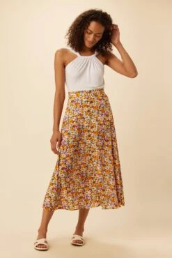 Blaze Ecovero Skirt - Mendocino -AGOLDE || CITIZENS OF HUMANITY Sales 7969 Blaze Viscose Mendocino 5