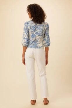 Annika Organic Cotton Blouse - Cotswolds -AGOLDE || CITIZENS OF HUMANITY Sales 7972 Annika Cotswolds 3