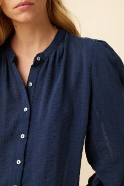 Charlotte Tencel Blouse - Black Iris -AGOLDE || CITIZENS OF HUMANITY Sales 7975 Charlotte Black Iris 4