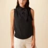Leyna Washable Silk Blouse - Black -AGOLDE || CITIZENS OF HUMANITY Sales 7983 Leyna Black 1