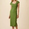 Cleo Provence Rib Dress - Pear 1 Cleo Provence Rib Dress - Pear -AGOLDE || CITIZENS OF HUMANITY Sales 8125 Cleo Pear 1