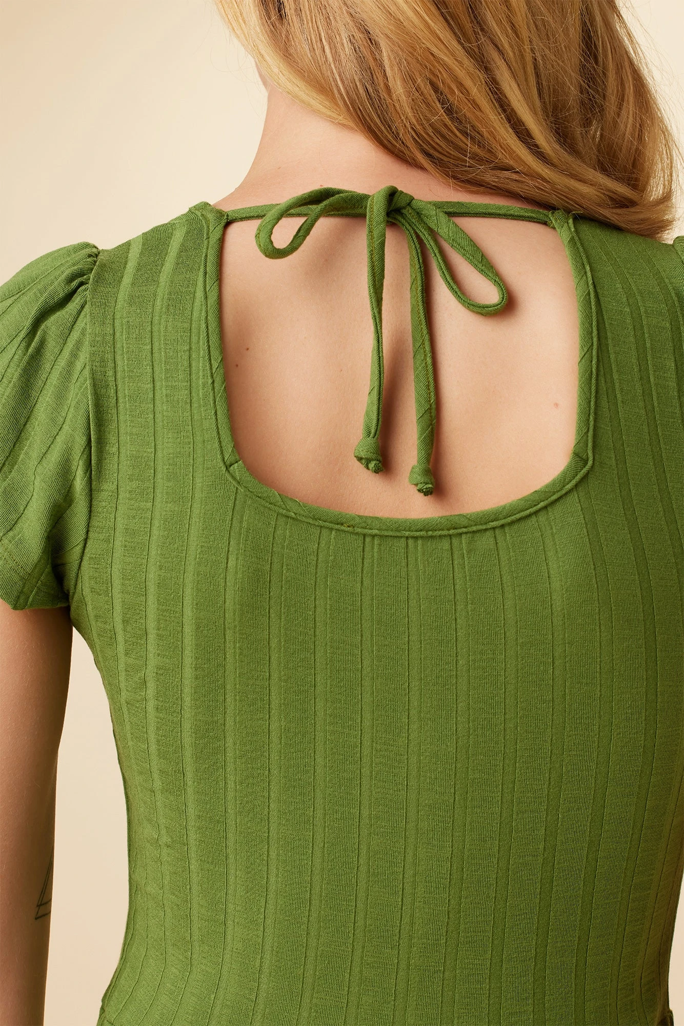 Cleo Provence Rib Dress - Pear 6 Cleo Provence Rib Dress - Pear - Image 4