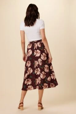 Blaze Washable Silk Skirt - Paysage Sepia -AGOLDE || CITIZENS OF HUMANITY Sales 8327 Blaze Paysage Sepia 3