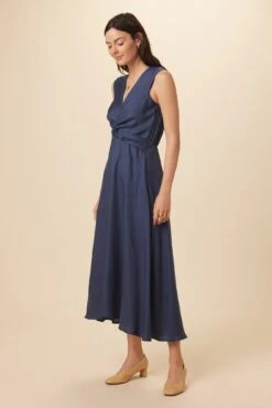 Olive Tencel Maxi Dress - Indigo -AGOLDE || CITIZENS OF HUMANITY Sales 9294 Olive Indigo 2