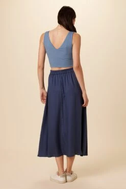 Blaze Tencel Midi Skirt - Indigo -AGOLDE || CITIZENS OF HUMANITY Sales 9312 Blaze In3