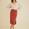 Vindy Paris Rib Skirt - Cinnamon -AGOLDE || CITIZENS OF HUMANITY Sales 9313VindySkirtCinnamon 1442 web 367da60e 95ab 4a76 93e7 d5d30019af68