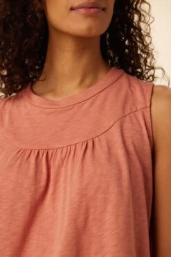 Hartley Reverie Slub Tank - Coral Haze -AGOLDE || CITIZENS OF HUMANITY Sales 9317 Hartley Coral Haze 4