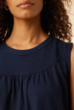 Hartley Reverie Slub Tank - Navy -AGOLDE || CITIZENS OF HUMANITY Sales 9317 Hartley Navy 4