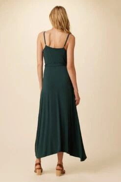 Astrida Maxi Wrap Dress - Darkest Spruce -AGOLDE || CITIZENS OF HUMANITY Sales 9321 Astrida Darkest Spruce 3