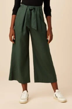 Eldora Tencel Wide Leg Pant - Darkest Spruce -AGOLDE || CITIZENS OF HUMANITY Sales 9360R1 Eldora Darkest Spruce 1