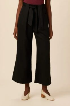 Eldora Tencel Wide Leg Pant - Black -AGOLDE || CITIZENS OF HUMANITY Sales 9360 Eldora Black 1