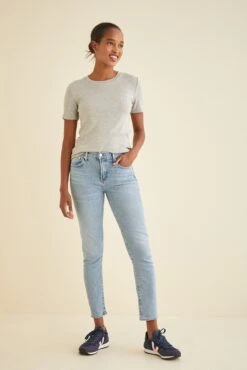 Talin Dream Rib Tee -AGOLDE || CITIZENS OF HUMANITY Sales 9367 Talin Heather Grey 2165 web