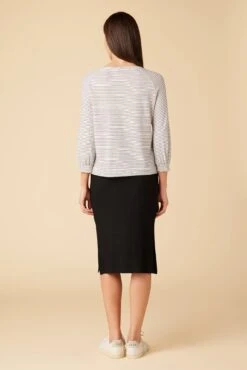 Issa Raglan Slub Tee - Gigi White Stripe -AGOLDE || CITIZENS OF HUMANITY Sales 9400 Issa Slub Gigi Stripe White 3